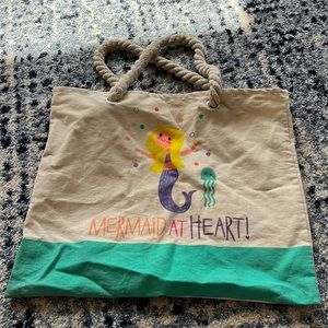 Mermaid at heart tote